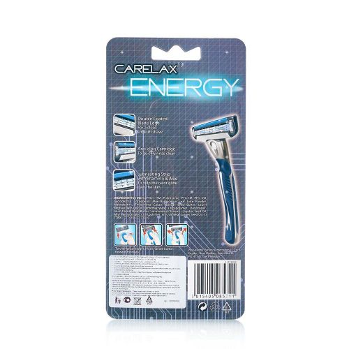 Бритвенный станок со сменной кассетой Carelax Energy мужской купить для ...