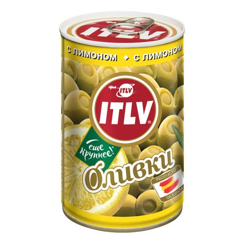 Оливки ITLV с лимоном 300 г