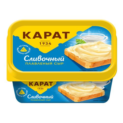 Сыр плавленый Карат Сливочный 45% БЗМЖ 400 г