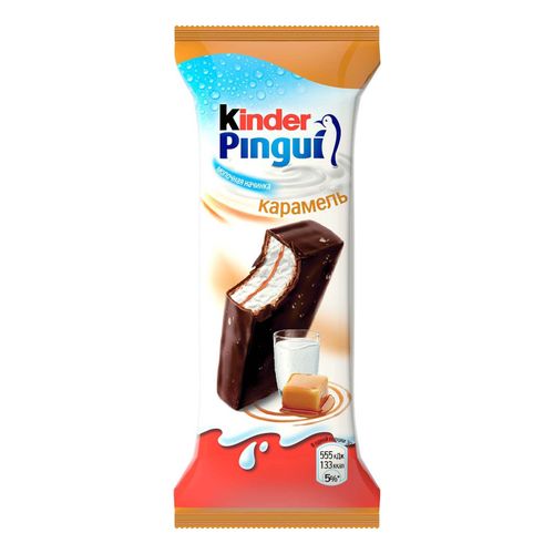 Пирожное Kinder Pingui Карамель бисквитное в шоколадной глазури 30 г