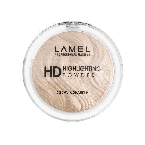 Хайлайтер для лица Lamel HD Highlighter Glow Sparkle powder 401 фарфоровый 12 г