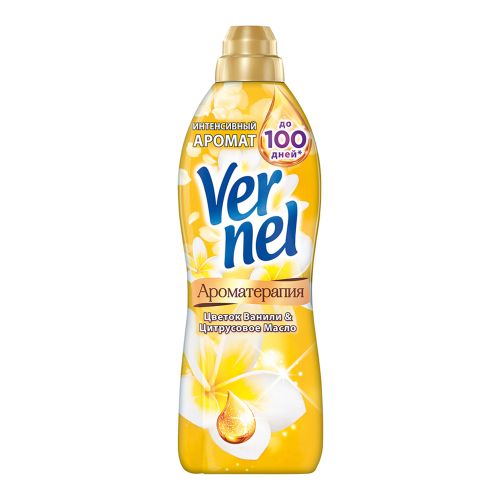 Кондиционер для белья Vernel Ароматерапия Цветок ванили и цитрусовое масло 910 мл