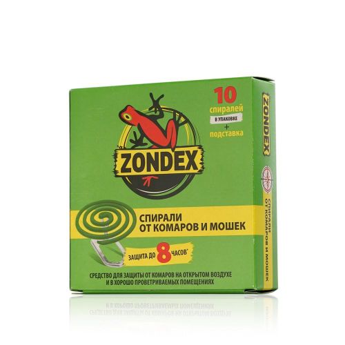 Спирали от комаров Zondex 10 шт с подставкой