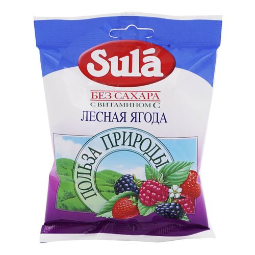 Леденцы Sula Лесная ягода без сахара 60 г