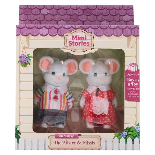 Фигурки Mimi Stories Семья мышей 8 см 2 шт