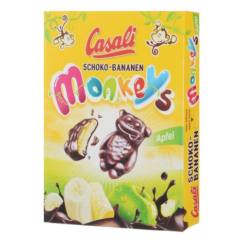 Суфле Casali Schoko-Bananen Monkeys банановое в шоколаде с яблочной начинкой 140 г