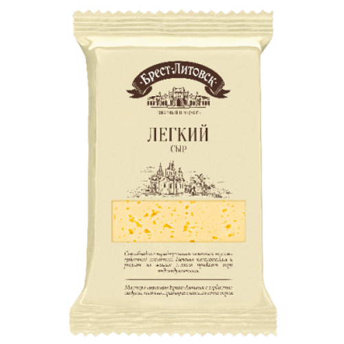Сыр полутвердый Брест-Литовск Легкий 35% 210 г БЗМЖ