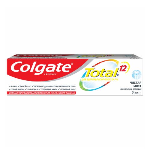 Зубная паста Colgate Total 12 чистая мята 75 мл