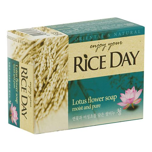 Туалетное мыло CJ Lion Rice Day с экстрактом лотоса 100 г
