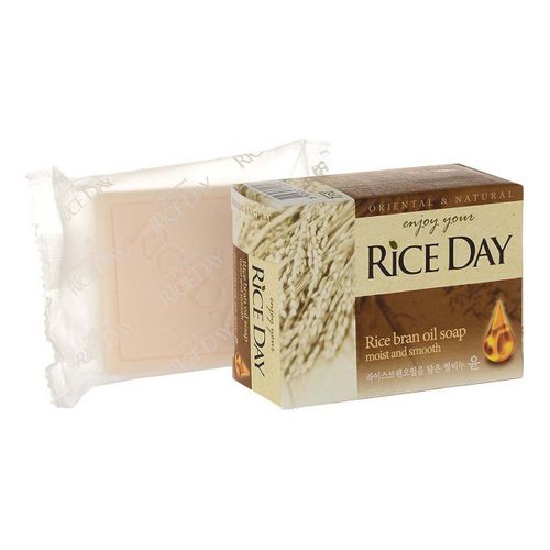 Мыло туалетное CJ Lion Rice Day с экстрактом рисовых отрубей 100 г