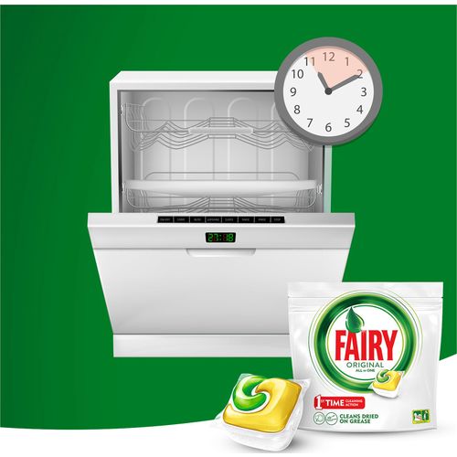 Капсулы для посудомоечных машин Fairy Original All In One Лимон 24 шт