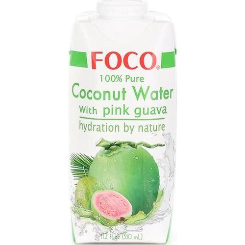 Вода кокосовая Foco с соком розовой гуавы негазированная 330 мл