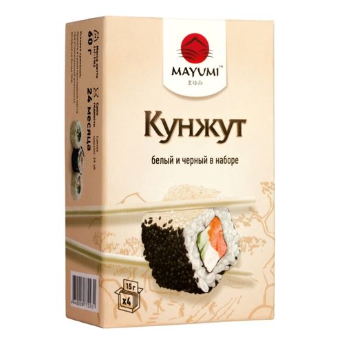 Семечки кунжутные Mayumi белые-черные жареные 60 г