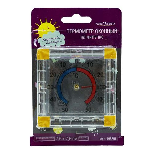 Термометр оконный биметаллический на липучке