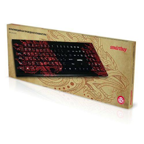 Клавиатура Smartbuy 223 Dragon USB черно-красная
