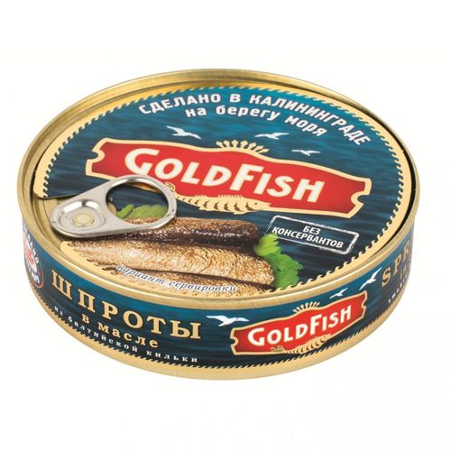Шпроты Gold Fish в масле 160 г