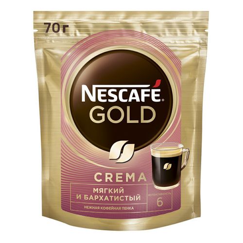 Кофе Nescafe Gold Crema порошкообразный растворимый 70 г