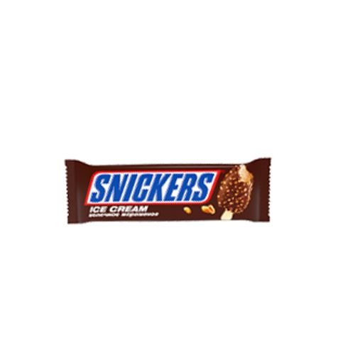 Мороженое молочное Snickers с карамелью и арахисом в шоколадной глазурью 73,5 г