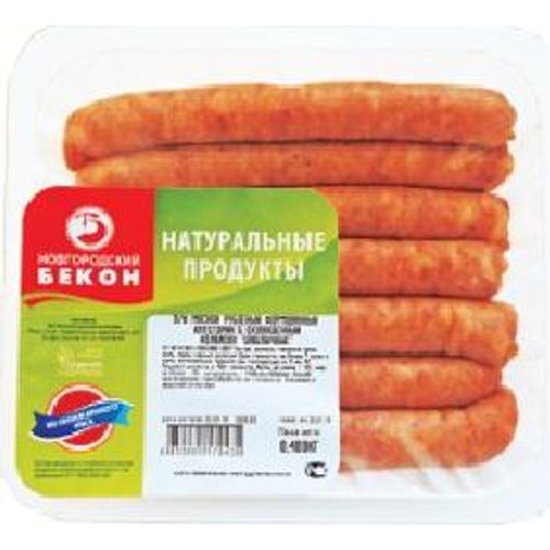 Колбаса полукопченая Новгородский бекон Колбаски Польские гриль ~1 кг