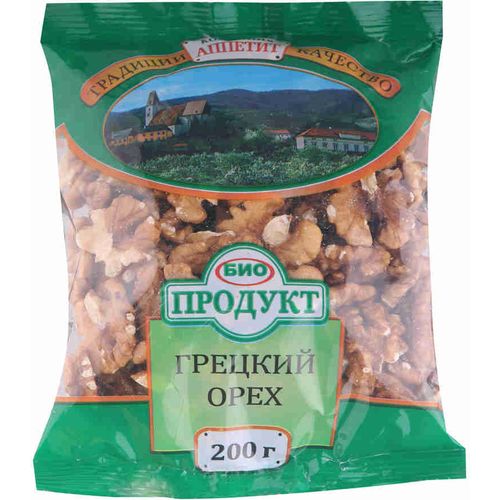 Орехи грецкие БиоПродукт сушеные очищенные 200 г