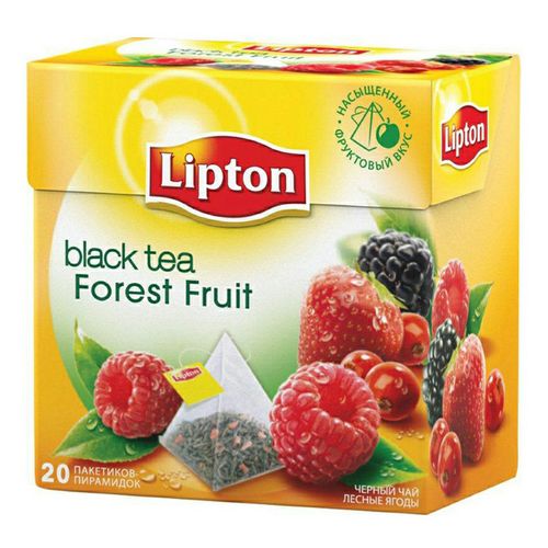 Чай черный Lipton Forest Fruit в пирамидках с лесными ягодами 1,8 г х 20 шт