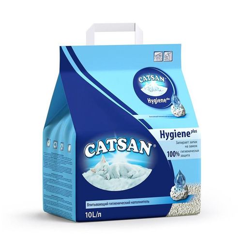 Наполнитель для кошачьего туалета Catsan Hygiene Plus впитывающий 10 л