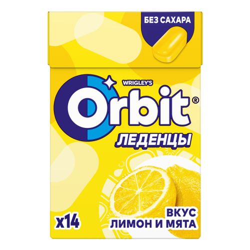 Леденцы Orbit с ароматом лимона и мяты 35 г