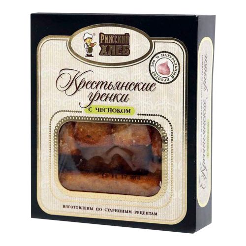 Гренки Рижский Хлеб Крестьянские с чесноком 150 г