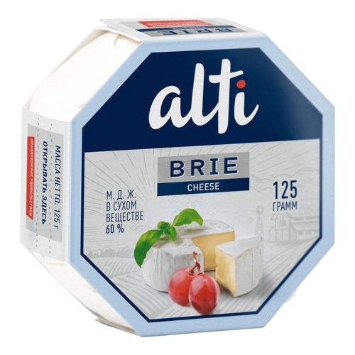 Сыр мягкий Alti Brie с белой плесенью 60% БЗМЖ 125 г