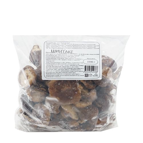 Шиитаке Вологодская ягода резаные свежезамороженные 1,5 кг