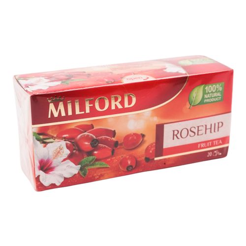 Чайный напиток ягодный Milford Rosehip в пакетиках 2 г х 20 шт