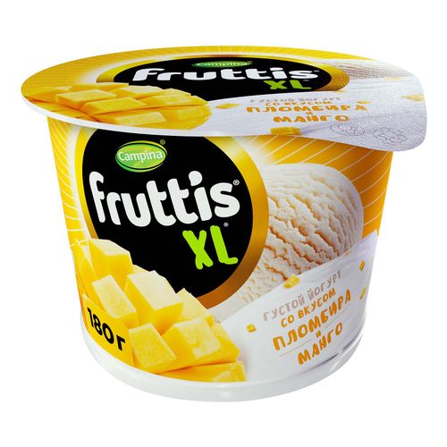 Йогурт Fruttis XL манго-пломбир 4,3% 180 г