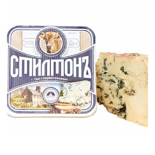 Сыр мягкий Городецкая Сыроварня Стилтонъ с голубой плесенью 55% 150 г