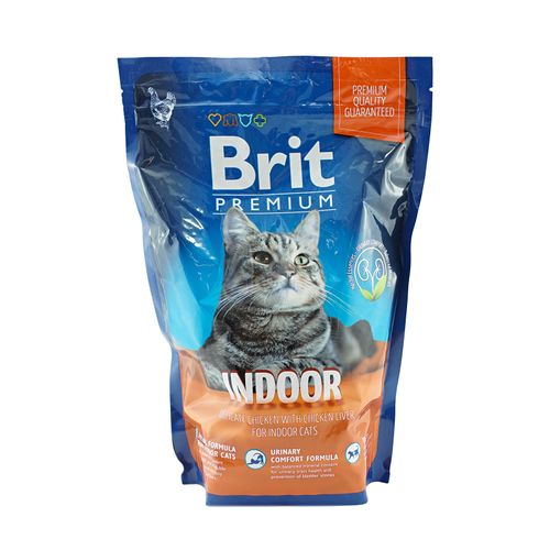 Сухой корм Brit Premium с курицей-печенью для домашних кошек 800 г