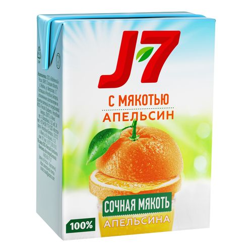 Сок J7 апельсин восстановленный 200 мл