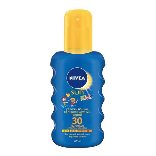 Солнцезащитный спрей Nivea Sun Baby для тела цветной 30 SPF 30 200 мл