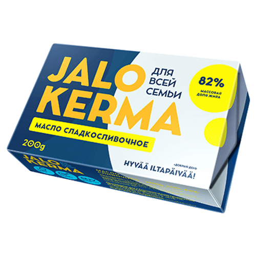 Сливочное масло Jalo Kerma 82% БЗМЖ 200 г