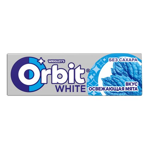 Жевательная резинка Orbit White Освежающая мята без сахара 13,6 г х 10 пачек