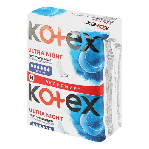 Прокладки гигиенические Kotex Ultra night 14 шт