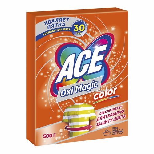 Пятновыводитель Ace Oxi Magic Color 500 г