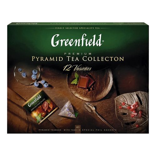 Набор чая ассорти Greenfield в пирамидках 60 шт 110 г
