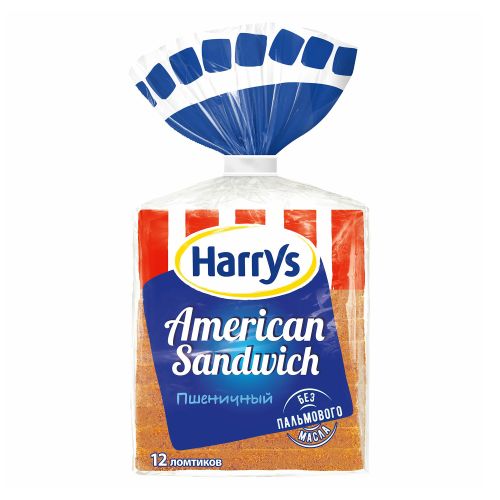 Хлеб Harry's American Sandwich сандвичный пшеничный в нарезке 470 г