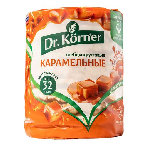 Хлебцы кукурузно-рисовые Dr.Korner хрустящие карамельные 90 г