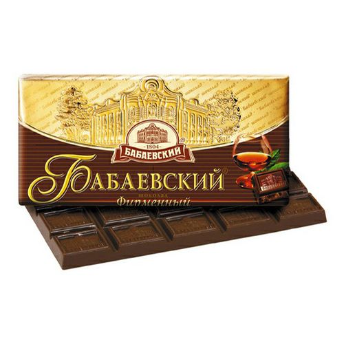 Шоколад Бабаевский Фирменный темный с коньяком и миндалем 100 г