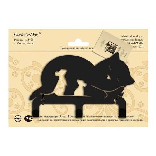 Крючок Duck & Dog Кошка трехрожковый сталь черный