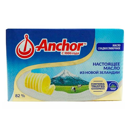 Сладкосливочное масло несоленое Anchor 82% БЗМЖ 180 г