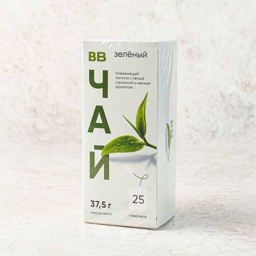 Чай зеленый ВкусВилл Краснодарский в пакетиках 1,5 г х 25 шт