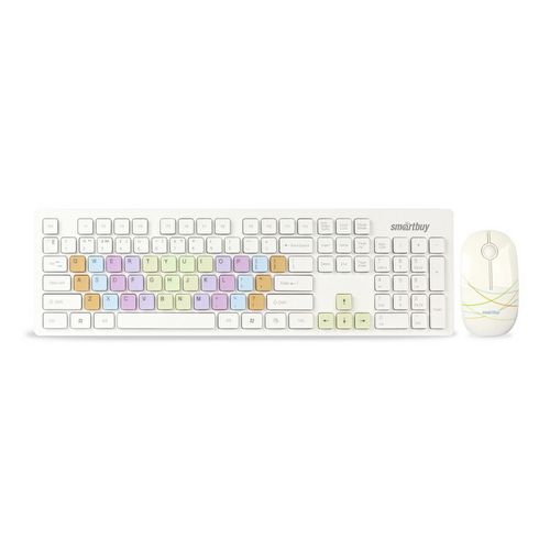 Комплект клавиатура и мышь Smartbuy SBC-218346AG USB белый