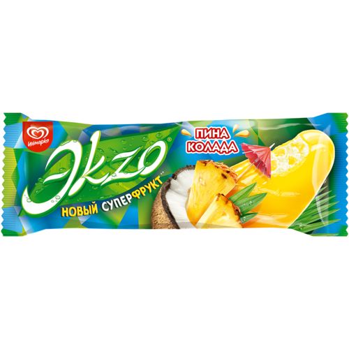 Мороженое пломбир Эkzo Пина-колада во фруктовой глазури 70 г