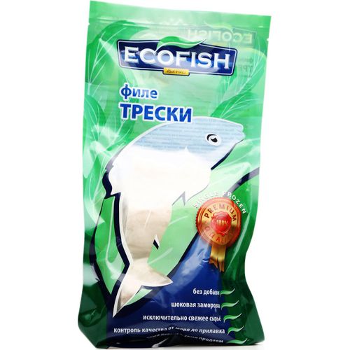 Треска Ecofish замороженная филе 400 г